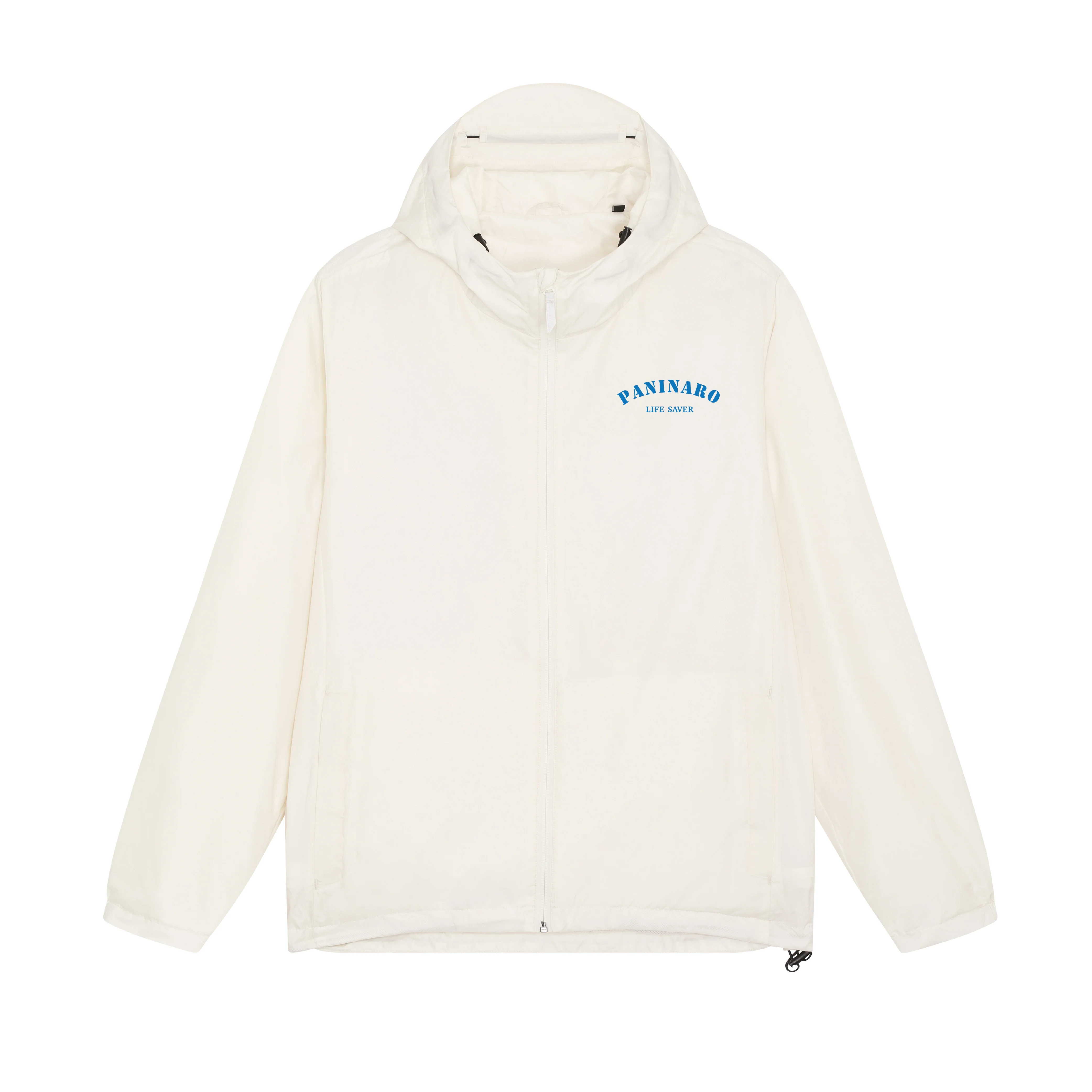 LIFE SAVER - HOODED JACKET - OFF WHITE / BLUE