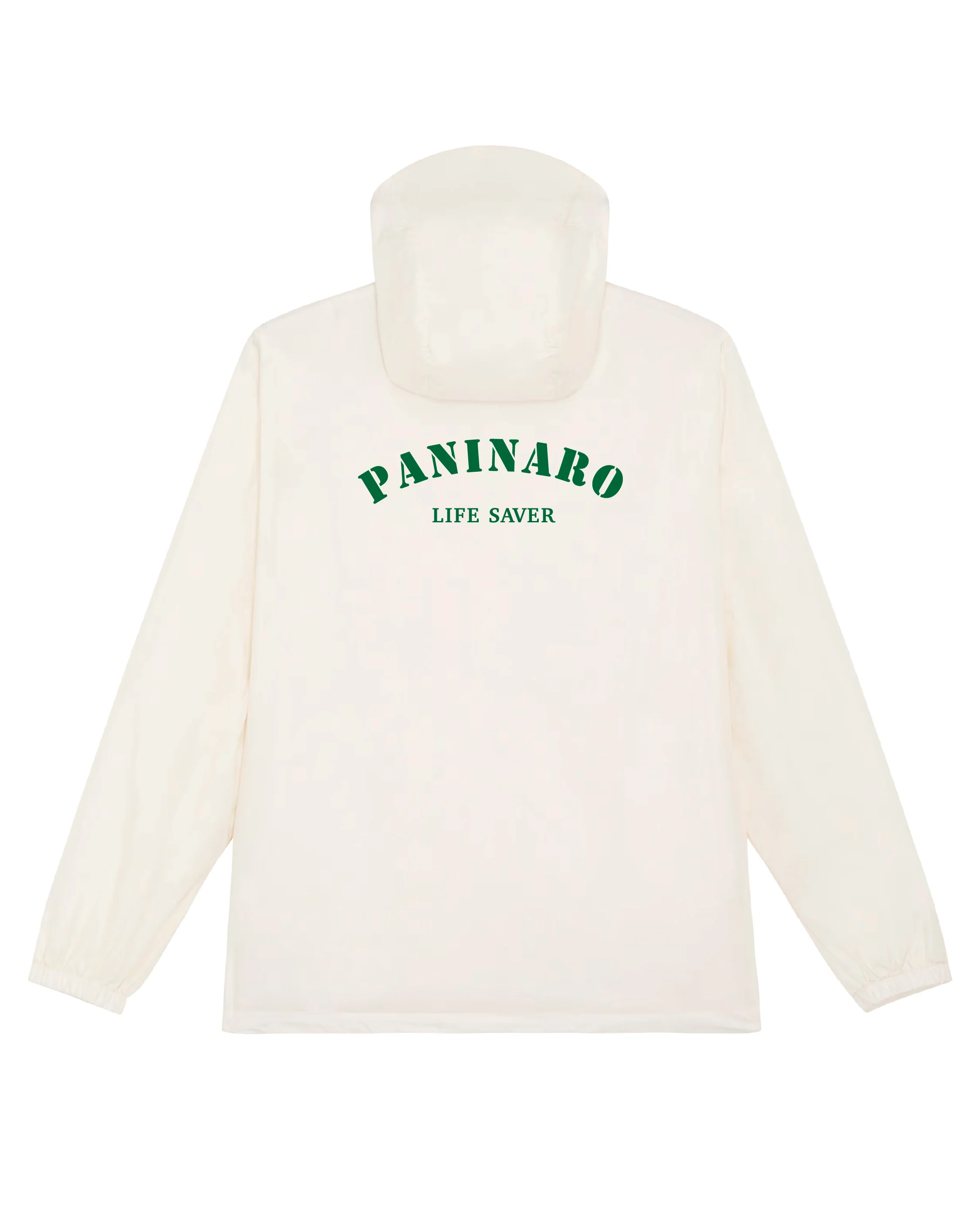 LIFE SAVER - HOODED JACKET - OFF WHITE / RACING GREEN