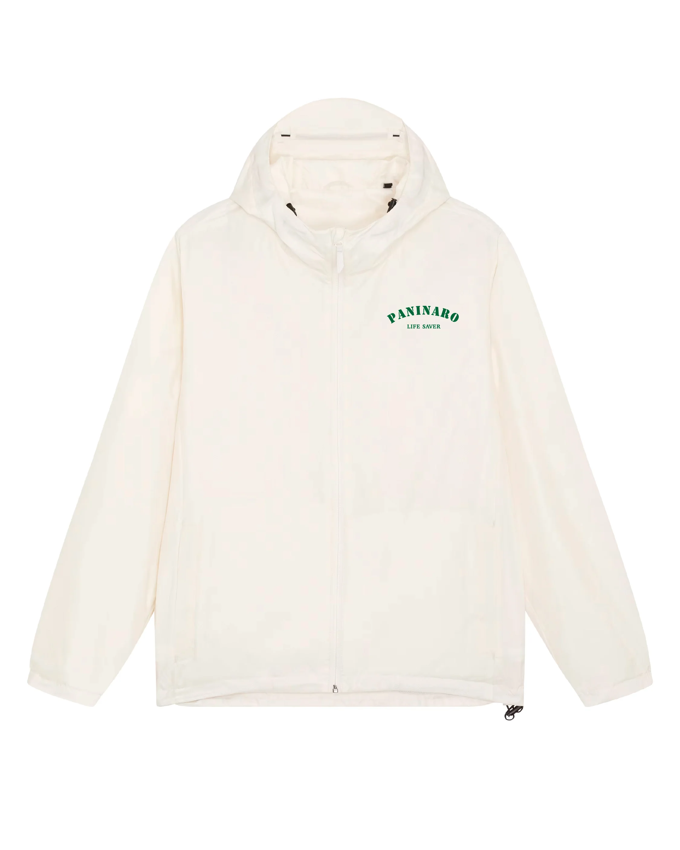 LIFE SAVER - HOODED JACKET - OFF WHITE / RACING GREEN - Image 2