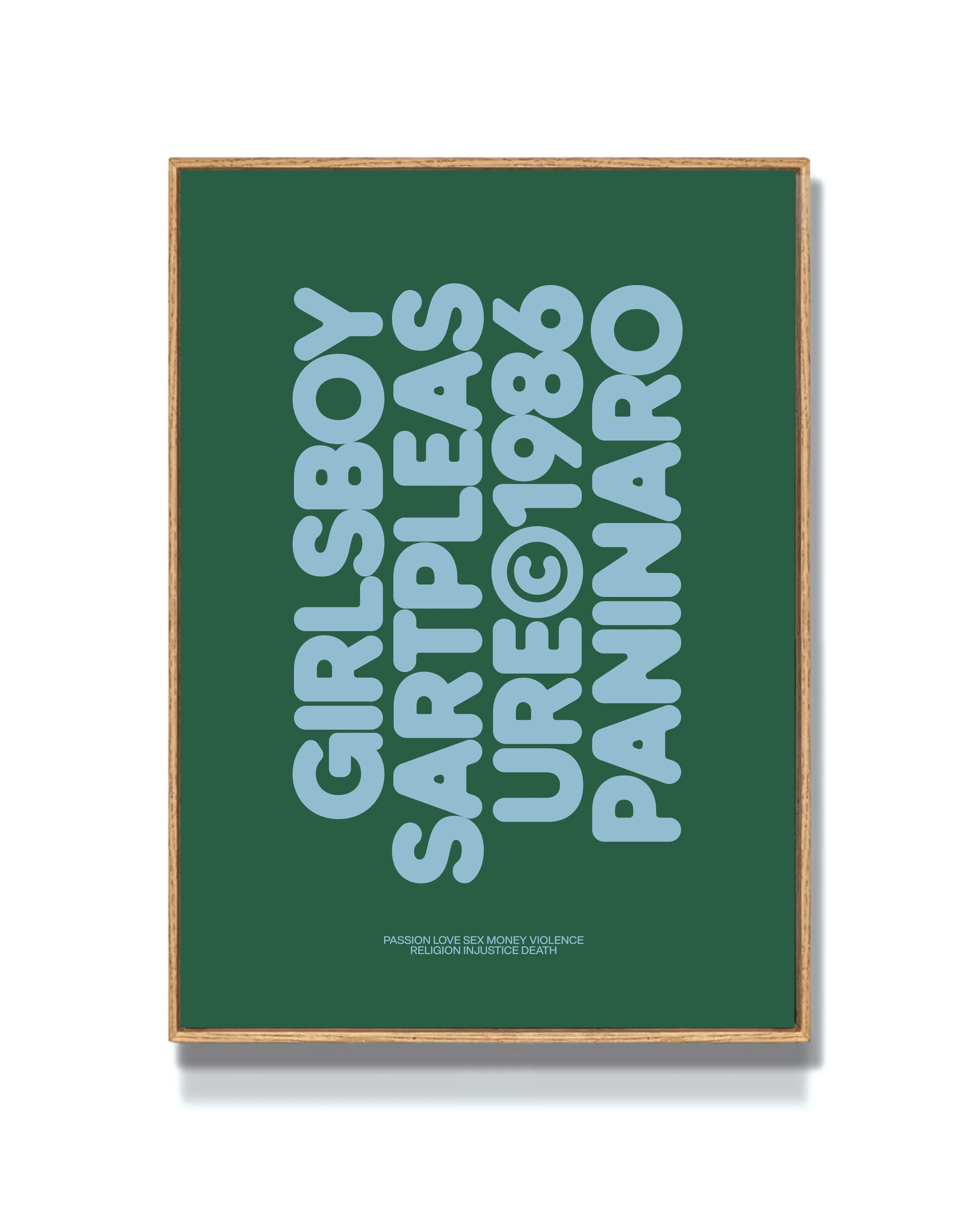 GIRLS BOYS ART PLEASURE - GREEN PRINT
